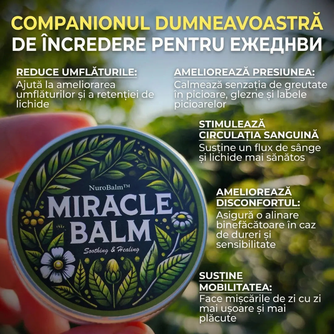 NuroBalm | Ameliorează senzația de picioare grele și obosite încă de la prima aplicare – efect vizibil în maximum 14 zile